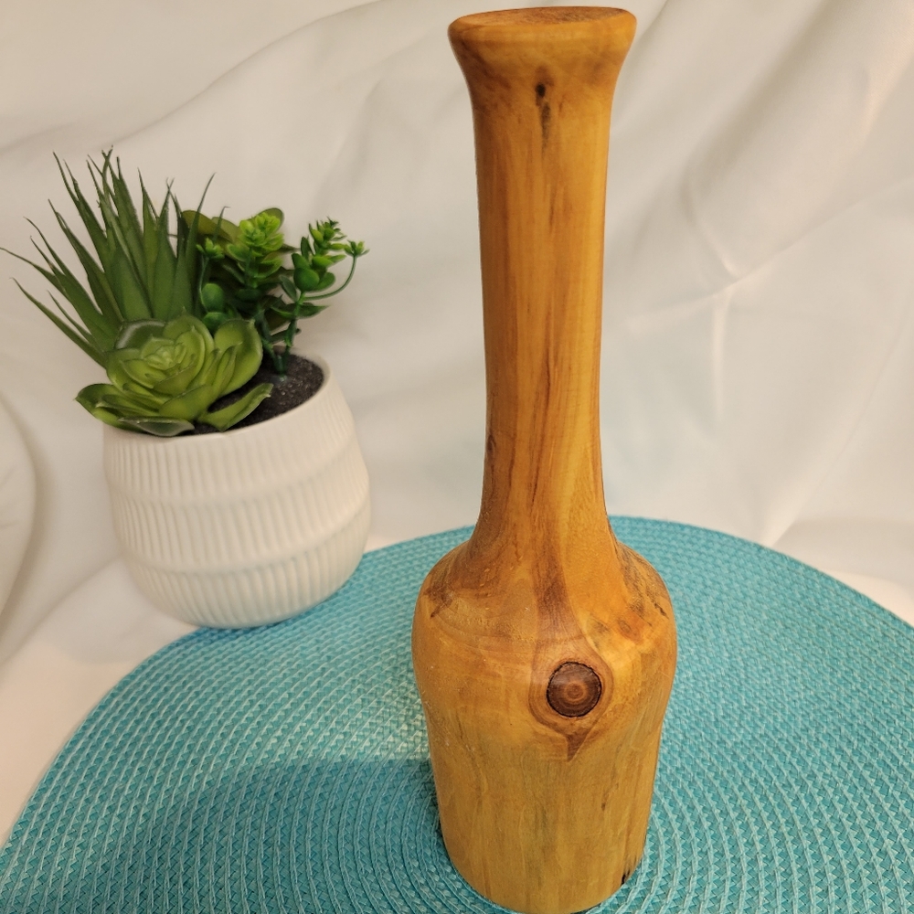 COPY - Aspen Hand Turned Wood Vase 10" tall